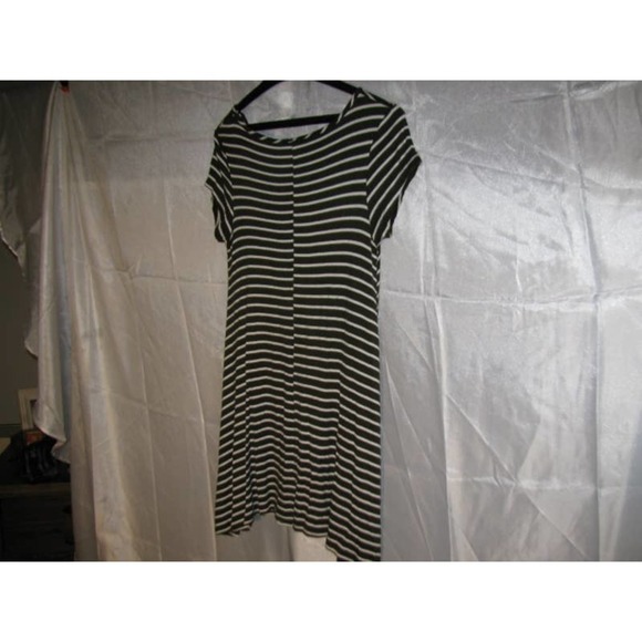 TMJ Black/white, assymetric hem, tshirt tunic SZ L - Picture 8 of 9